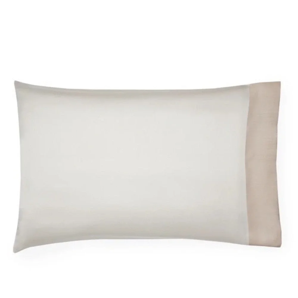 SFERRA Luxury Larro 2600‎ Beige Standard Pillowcase Set of Two 22x33